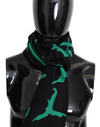 Givenchy Elegant Wool Silk Black Unisex Scarf