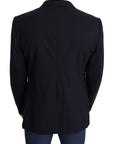Dolce & Gabbana Exquisite Black Wool Stretch Martini Blazer