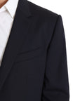 Dolce & Gabbana Exquisite Black Wool Stretch Martini Blazer