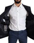 Dolce & Gabbana Exquisite Black Wool Stretch Martini Blazer