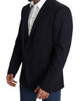 Dolce & Gabbana Exquisite Black Wool Stretch Martini Blazer