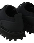 Dolce & Gabbana Elegant Black Calfskin Derby Shoes