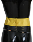 Dolce & Gabbana Chic Silk Yellow Women's Elegant Belt