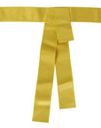Dolce & Gabbana Chic Silk Yellow Women's Elegant Belt