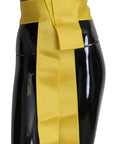 Dolce & Gabbana Chic Silk Yellow Women's Elegant Belt