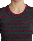 Dolce & Gabbana Elegant Maroon Crewneck Sweater