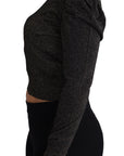 Dolce & Gabbana Elegant Cropped Sweater with Logo Detail