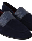 Dolce & Gabbana Elegant Blue Suede Leather Loafers