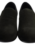 Dolce & Gabbana Elegant Green Velvet Loafers