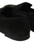Dolce & Gabbana Elegant Green Velvet Loafers