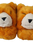 Dolce & Gabbana Sunshine Yellow Lion Slippers