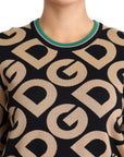 Dolce & Gabbana Elegant Multicolor Wool Blend Sweater