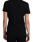 Dolce & Gabbana Elegant Black Wool Round Neck T-Shirt