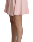 Dolce & Gabbana Elegant Pink Flare A-line Mini Skirt