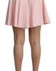 Dolce & Gabbana Elegant Pink Flare A-line Mini Skirt