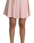 Dolce & Gabbana Elegant Pink Flare A-line Mini Skirt