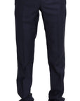 Dolce & Gabbana Elegant Slim Fit Wool Blend Dress Pants