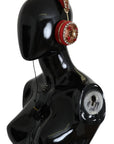 Dolce & Gabbana Exquisite Red Crystal Leather Headphones