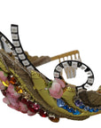 Dolce & Gabbana Stunning Crystal Diadem Tiara - Gold Multicolor