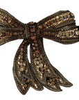 Dolce & Gabbana Elegant Silk Rhinestone Bow Tie