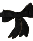 Dolce & Gabbana Elegant Silk Rhinestone Bow Tie