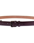 Dolce & Gabbana Elegant Purple Leather Belt