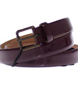 Dolce & Gabbana Elegant Purple Leather Belt