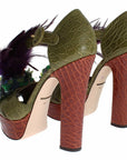 Dolce & Gabbana Crystal Enchanted Ankle Strap Sandals