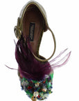 Dolce & Gabbana Crystal Enchanted Ankle Strap Sandals