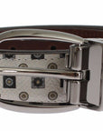 Dolce & Gabbana Elegant Baroque Silk Tie & Leather Belt Set