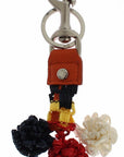 Dolce & Gabbana Sicilian Raffia Charm Keyring
