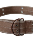 Dolce & Gabbana Chic Beige Leather Adjustable Belt