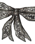 Dolce & Gabbana Crystal-Embellished Silk Bowtie - Silver Elegance