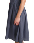 Dolce & Gabbana Chic Blue Polka-Dotted Sleeveless A-Line Dress