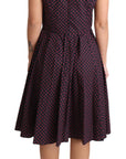 Dolce & Gabbana Chic Polka Dotted A-Line Sleeveless Dress