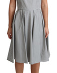 Dolce & Gabbana Chic Polka Dotted Sleeveless A-Line Dress