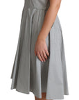 Dolce & Gabbana Chic Polka Dotted Sleeveless A-Line Dress