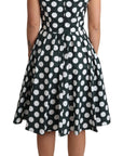 Dolce & Gabbana Chic Polka Dot A-line Sleeveless Dress