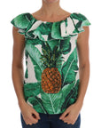 Dolce & Gabbana Elegant Sequined Pineapple Blouse