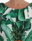 Dolce & Gabbana Elegant Sequined Pineapple Blouse