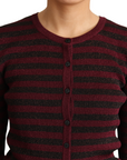 Dolce & Gabbana Elegant Striped Viscose Cardigan