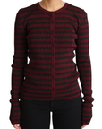Dolce & Gabbana Elegant Striped Viscose Cardigan