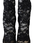Dolce & Gabbana Black Lace Taormina Pumps Elegance Unleashed