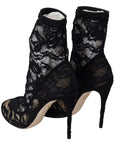 Dolce & Gabbana Black Lace Taormina Pumps Elegance Unleashed