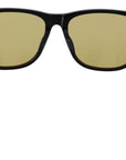 Diesel Chic Black Acetate Sunglasses with Yellow Lenses