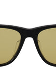 Diesel Chic Black Acetate Sunglasses with Yellow Lenses