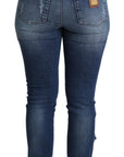 Dolce & Gabbana Embellished High Waist Skinny Denim Jeans