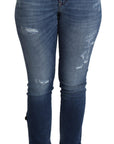 Dolce & Gabbana Embellished High Waist Skinny Denim Jeans