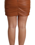 Dolce & Gabbana High Waist Chic Leather Skirt