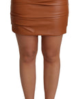 Dolce & Gabbana High Waist Chic Leather Skirt